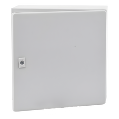 Gabinete de Acero, Nema 4 -IP 66 de 40 x 40 x 20 cm con Platina y certificado UL.