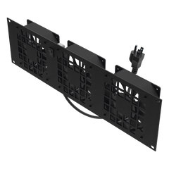 Kit de 3 Ventilador 110 Vca (12 x 12 cm) con Clavija 5-15P. Para instalación en Postes Rack