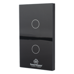 (ZigBee) Apagador switch inalámbrico ZigBee, control de 2 regresos de carga, 110V