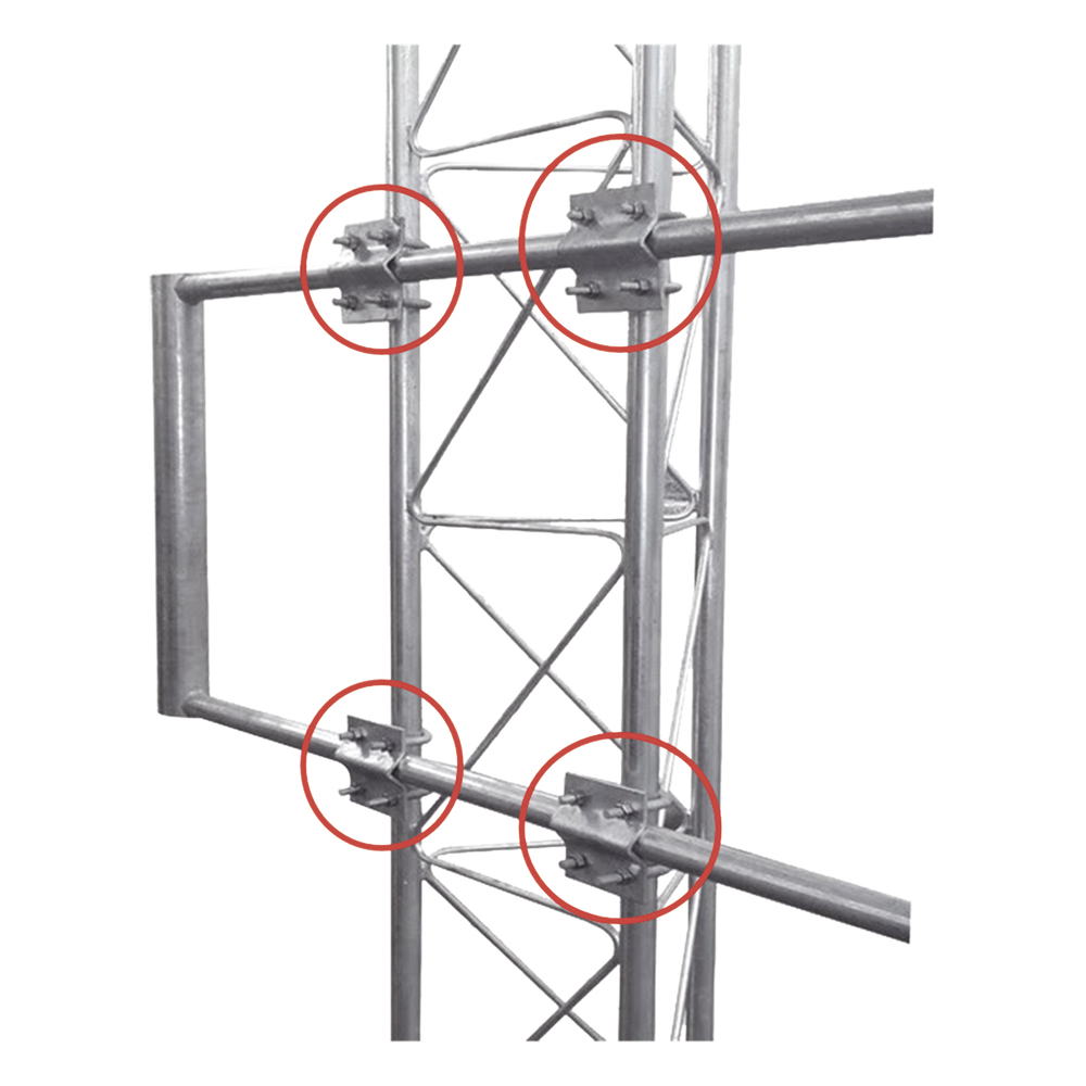 4 pzs. de Herraje Individual Tubo - Tubo compatible con SBLUE-G.
