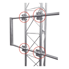 4 pzs. de Herraje Individual Tubo - Tubo compatible con SBLUE-G.