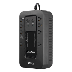 UPS de 450 VA/260 W, Topología Standby con Modo Ahorrador ECO, Entrada 120 Vca NEMA 5-15P, Con 8 Tomas NEMA 5-15R