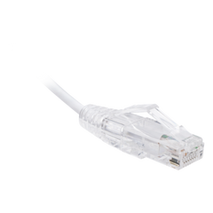 Cable de Parcheo Slim UTP Cat6 - 3 Metros (9.84 Pies) Blanco Diámetro Reducido (28 AWG)