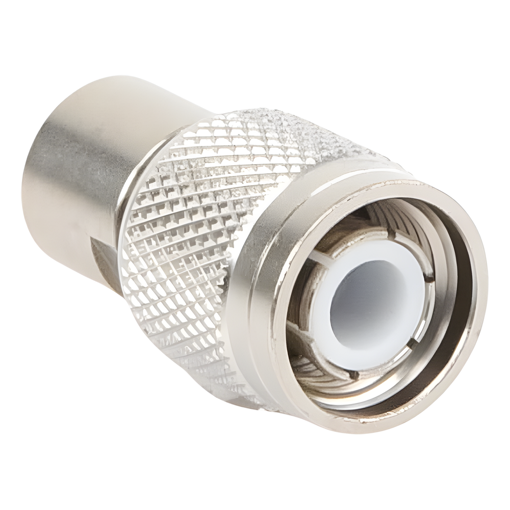 Conector TNC Macho Rosca Izquierda para cables RG-58/U, RG-142/U.