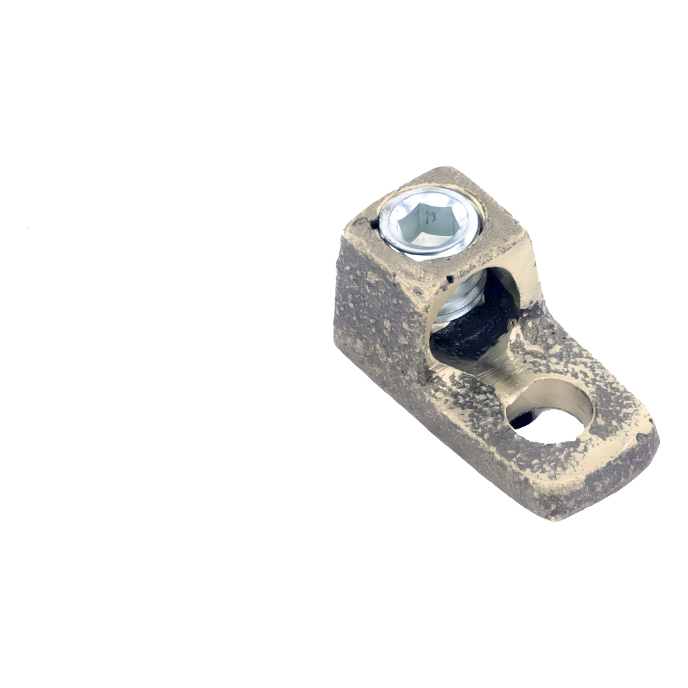 Conector Bornes a Cable / Bronce 100% / Borne 3/8 in / Cable 4-2/0 AWG / Sin Soldadura Exotérmica