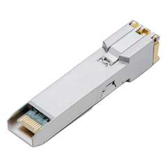 Transceptor mini-GBIC SFP+ RJ45 / Admite 10GBASE-T, 5GBASE-T, 2.5GBASE-T, 1000BASE-T y 100BASE-TX /  Distancia Hasta 30 metros / Conector RJ45 (10G)