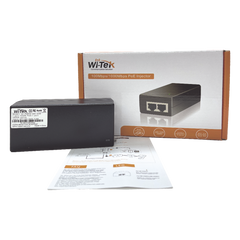 Inyector PoE 30W / PoE 802.3 af/at / 48V / Conexión plug and play / Alcance de hasta 100 metros / Aplicaciones CCTV