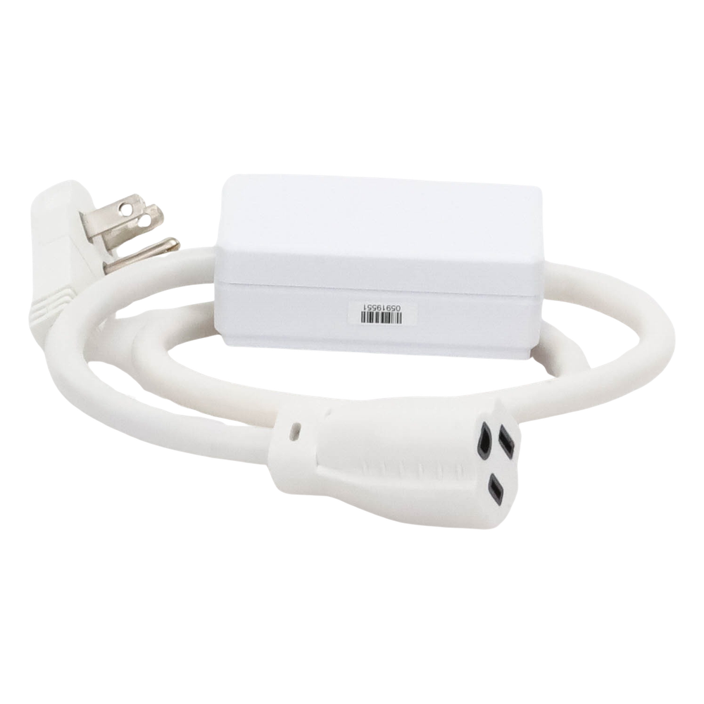 Módulo on/off tipo clavija de 15 A o 1/2 HP para cargas de propósito general, RF Clear Connect, compatible con RadioRA 2, RA2 Select y RadioRA 3, color blanco nieve