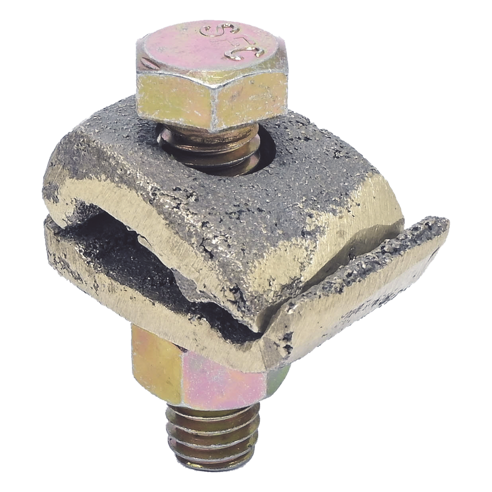 Conector Cable a Superficie Plana / Bronce 100% / Cable 4-2/0 AWG / Sin Soldadura Exotérmica / 2.5x3.5 cm (1x1.4 in)