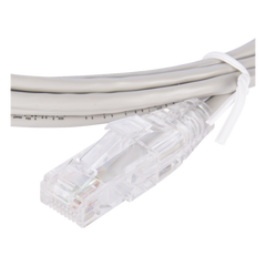 Cable de Parcheo Slim UTP Cat6 - 3 Metros (9.84 Pies) Gris Diámetro Reducido (28 AWG)
