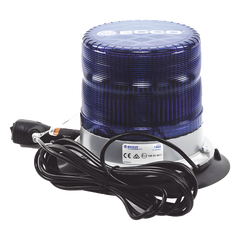 Baliza led pulso, 12-24vdc, 11 patrones de flash, montaje de imán de vacío, azul