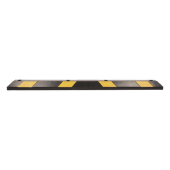 Tope Vehicular P / Estacionamiento / 183cm / Color Negro-Amarillo / 8 Franjas Reflejantes.