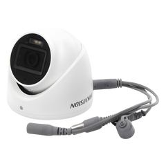 [Dual Light + ColorVu] Turret TURBOHD 3K (5 Megapixel) / Lente 2.8 mm / 30 mts IR + 20 mts Luz Blanca / Gran Angular 104.9° / Exterior IP67 / Micrófono Integrado / dWDR / 4 Tecnologías / Metal