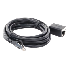 Cable de Extensión Cat6 RJ45 F/UTP / Macho a Hembra / 2 Metros (6.56 Pies) / Método de Conexión 568B / Velocidad de Transmisión 1000Mbps / Ancho de Banda del Canal 250MHz / Caja de Cobre / Negro