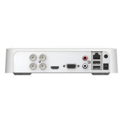 [Audio Bidireccional] DVR 4 Canales TurboHD + 1 Canal IP / 2 Megapixel (1080p) Lite / Acusense Lite (Busqueda Inteligente Personas Vehiculos) / 1 Bahia de Disco Duro / H.265+ / Salida de Vídeo Full HD