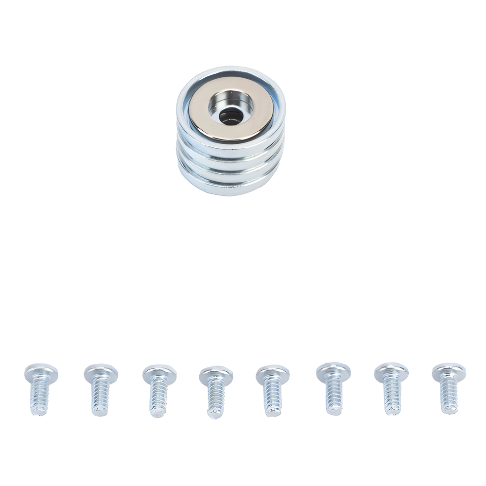 Accesorio, Kit de Montaje Magnético, Fuerza Máxima 26 lb, Diámetro Copa 23.8 mm, Incluye Hardware, Sin Necesidad de Taladrar, Compatible con Enclosures Metálicos