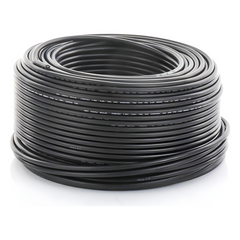 Cable Fotovoltaico Negro / 6mm² (10AWG) / Material COBRE /  2000V / Rollo de 100m