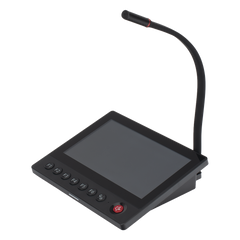 Micrófono IP | No requiere amplificador | 12 VCD | Pantalla Touch 7" | Transmisión en Tiempo Real | Integración con HikCentral Professional