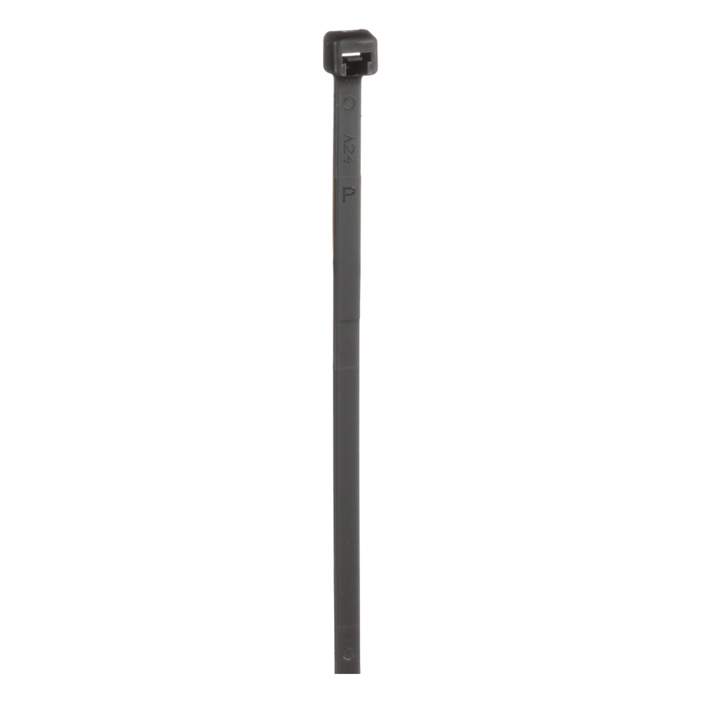 Cincho de Nylon 6.6, de 203mm largo x 3.6mm ancho, Color Negro. Paquete de 1000 Piezas