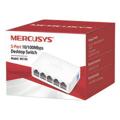 Switch NO Administrable / Para escritorio /  5 puertos 10/100 Mbps / Diseño Compacto / Plug and Play