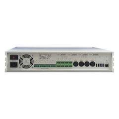 ETAPA DE POTENCIA DIGITAL 4x120W 100V  MILLENNIUM IP CON CONECTIVIDAD IP LAN, SUPERVISON, CALIDAD DE SONIDO HQ PARA 4 ZONAS, EN FORMATO RACK 2U