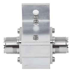 Protector RF Coaxial Contra Descargas Atmosféricas Para 1.5 a 700 MHz Con Ceja Lateral y Conectores UHF Hembra