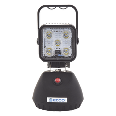 Luz de Trabajo Recargable de 5 LED, 650 Lumenes, Color Negro, Base Magnetica