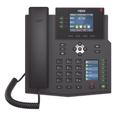Teléfono IP Empresarial con Estándares Europeos, 12 lineas SIP con pantalla a color, 30 teclas DSS/BLF, puertos Gigabit, IPv6, Opus , PoE/DC