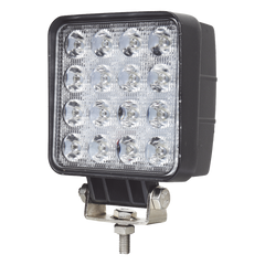 Luz de trabajo de 16 LED, 4000 Lumenes, 48 Watts, 10-30 Vcc, IP67