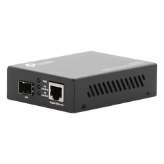 Convertidor Fibra Óptica Monomodo o Multimodo / 1 Puerto SFP 1000 Mbps / 1 Puerto RJ45 10/100/1000 Mbps / Plug and Play