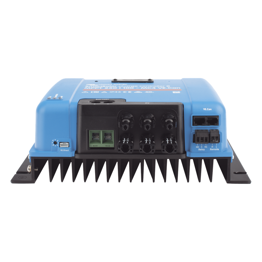 SmartSolar MPPT 250/100-MC4. Controlador Solar MPPT 100A, Voltaje: 48 Vcc. Para uso con Inv. Cargadores Victron