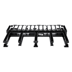 Organizador de Cables Horizontal NetManager de Alta Densidad, Doble (Frontal y Posterior), Para Rack de 19in, 1UR, Color Negro
