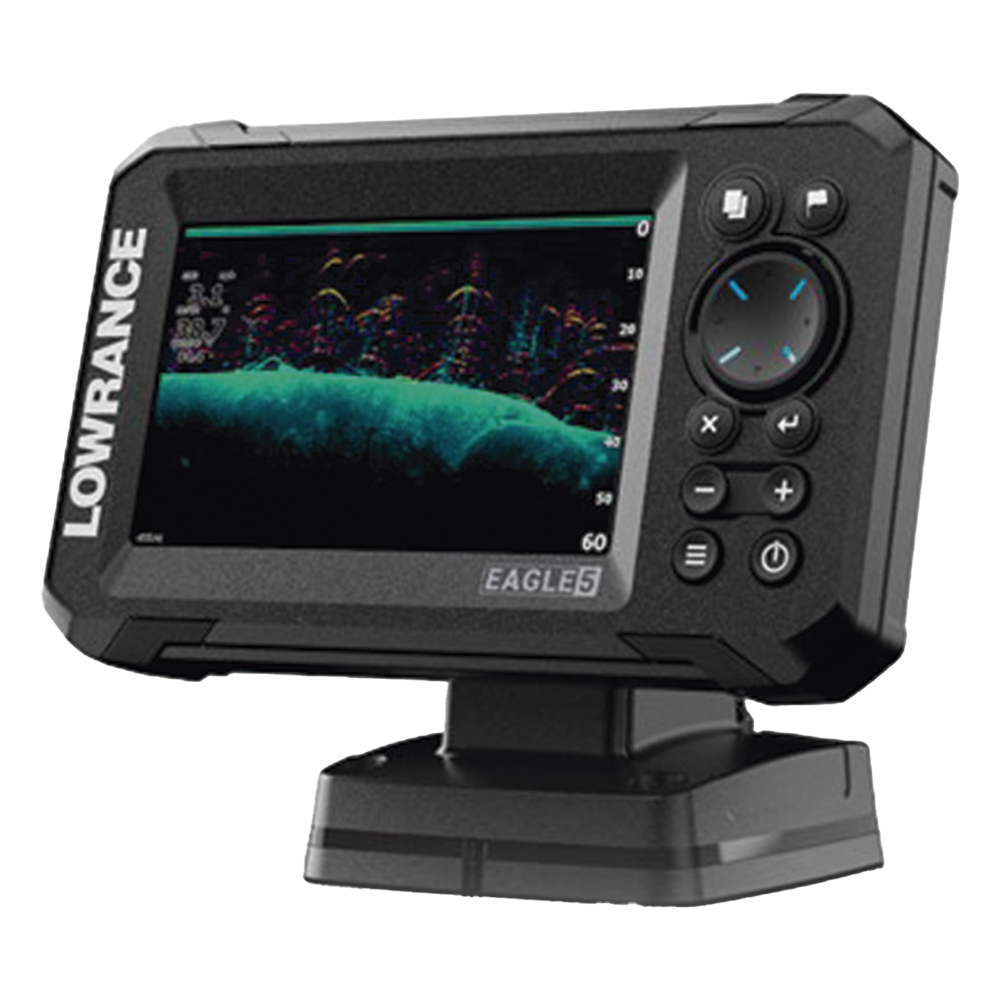 Eagle-5 ecosonda en pantalla horizontal IPS de 5 pulgadas, incluye transductor skimmer 50/200 kHz