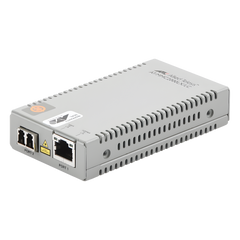 Convertidor de medios Gigabit Ethernet a fibra óptica, conector LC, monomodo (SMF), versión TAA (Trade Agreement Act), 10 km