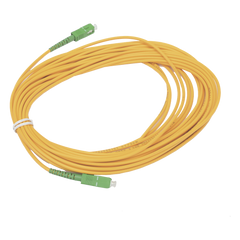 Jumper de Fibra Óptica Simplex, Monomodo, con Conectores SC/APC-SC/APC, 10 Metros (32.81 Pies)
