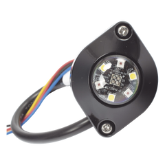 Estrobo Oculto de 6 LED, Blanco, Lente Transparente, Bisel Negro