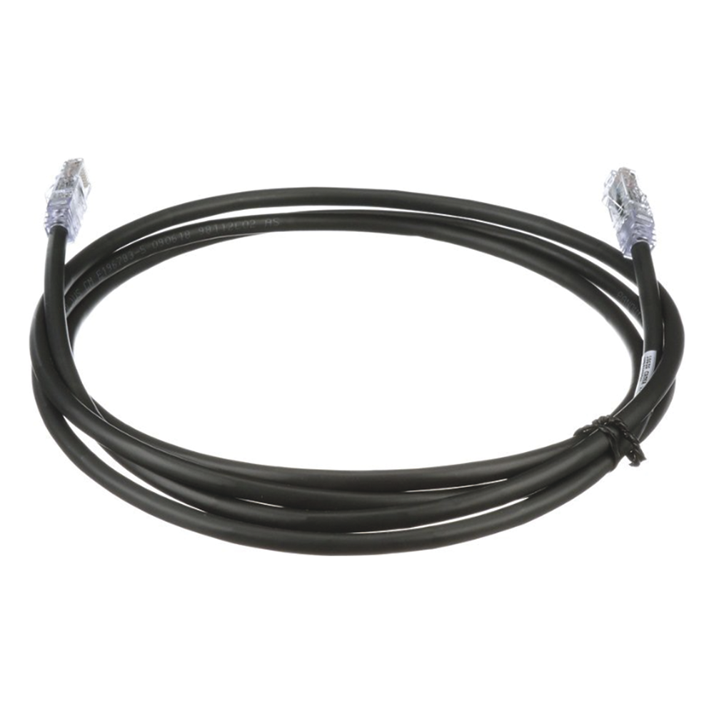 Cable de Parcheo UTP, Cat6A, 24 AWG, CM, Color Negro, 0.91 Metros (3 Pies)