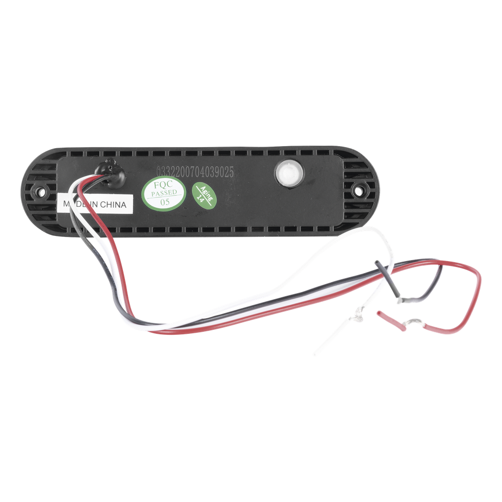 Luz Auxiliar Ultra Brillante  IP67 de 6 LEDs, Color Ambar/Claro, con mica transparente y bisel negro