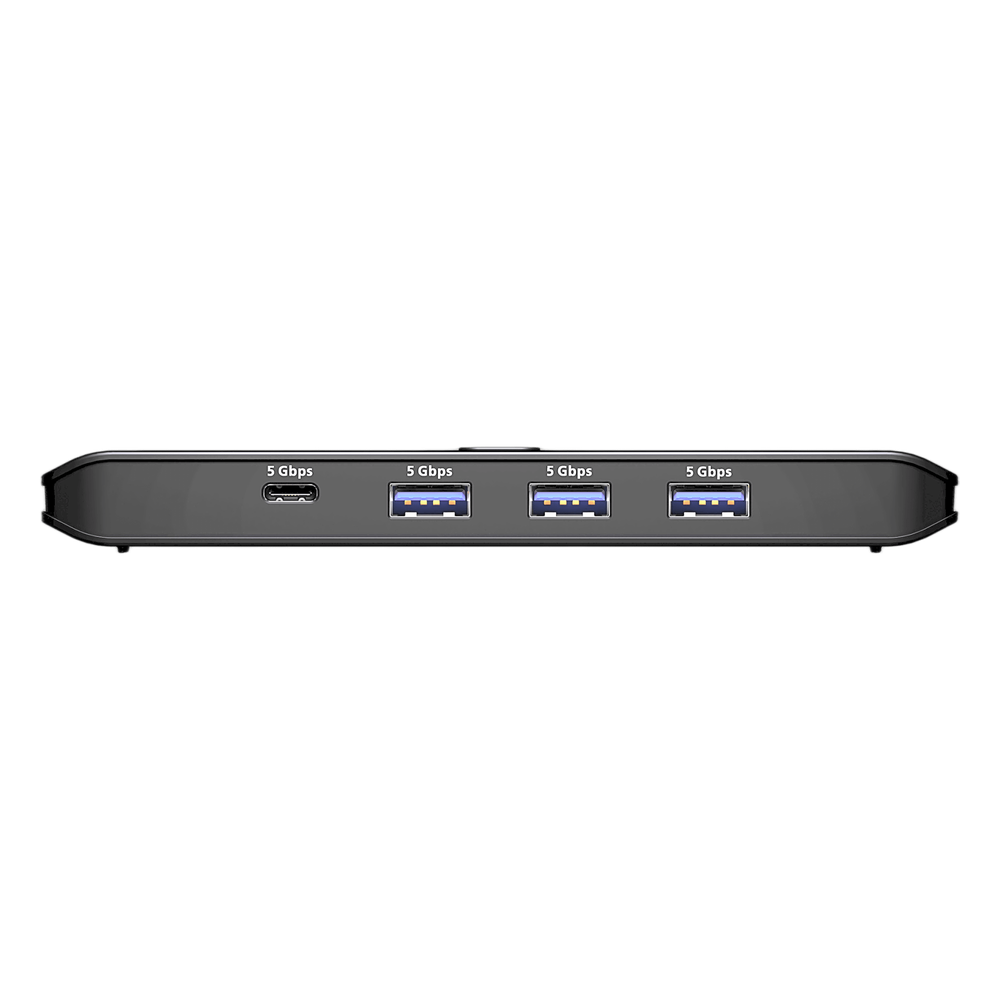 Sharing Switch USB 3.2 Gen 1 Essentials | 2 x 4 Puertos | 5 Gbps | InstaSync | Boton Integrado | Selector Remoto | Diseño Compacto