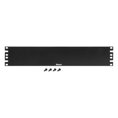 Tapa Ciega Para Rack Estándar de 19in, Plano, de Acero, 2UR, Color Negro
