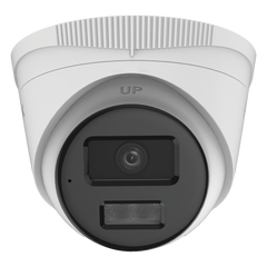 [Dual Light] Turret IP 4 Megapixel  / Lente 2.8 mm / 20 mts IR + 20 mts Luz Blanca / Micrófono Integrado / ACUSENSE Lite / Exterior IP67 / PoE / dWDR / H.265+ / ONVIF