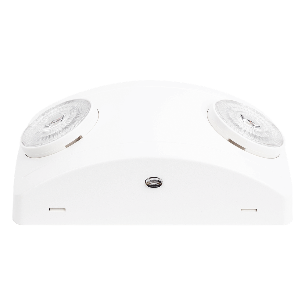 Luz de Emergencia LED / Doble LED 1W 150 lúmenes / Batería Ni-Cd 3.6V 900mAh / 90 min Autonomía / Voltaje Universal 127-240 VAC / UL 5VA / Blanco