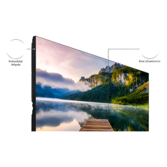 KIT de Video wall LCD 2x2 4 pantallas de 55" VM55BU para conexion daisy chain, incluye montajes de pared Peerless DS-VW765-LAND, Tamaño 109" (2x2) 2.42 x 1.36m