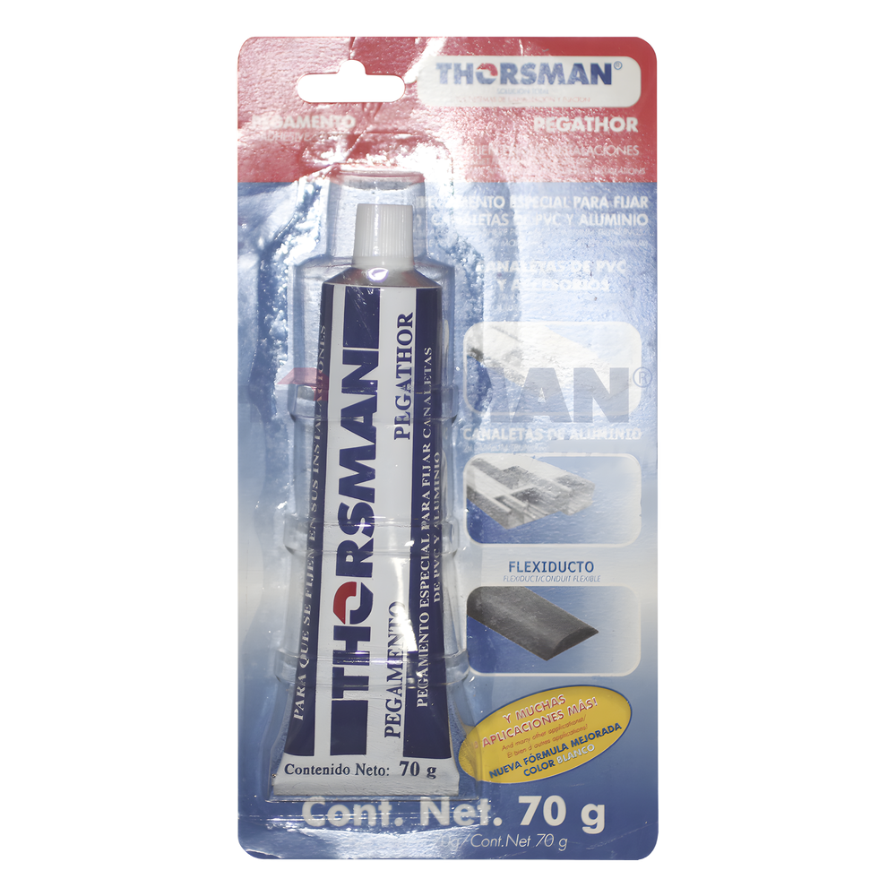 Pegamento para canaleta Pegathor, presentación blister 70 g (9999-88881)