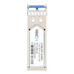 Transceptor Óptico Industrial SFP (Mini-Gbic) / Monomodo 1310 nm / 1.25 Gbps / 1000BASE / Conectores LC/UPC Dúplex / DDM / Hasta 5 km