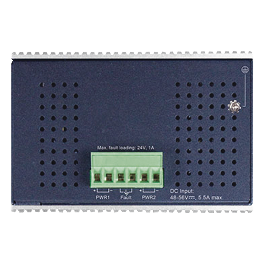 Switch Industrial PoE no administrable de 8 Puertos 10/100TX 802.3at,  Hasta 240 W, Combo TP / SFP Gigabit TP / SFP  (-40 ~ 75 grados C)