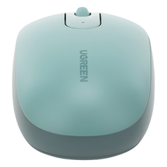 Mouse Inalámbrico 2.4G 800/1200/1600/2400 DPI | Función de 3 botones | Alcance 10m | Silencioso |  Ergonómico | Anti-caída y Anti-interferencias | Batería Alcalina AA incluida  | Color Green.