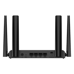 Router 4G LTE CAT.4 / Wi-Fi 4 N300 300 Mbps / Slot Micro SIM Plug & Play / 4 Puertos 10/100 / 4 Antenas Externas / Administración Cloud Ruijie Reyee