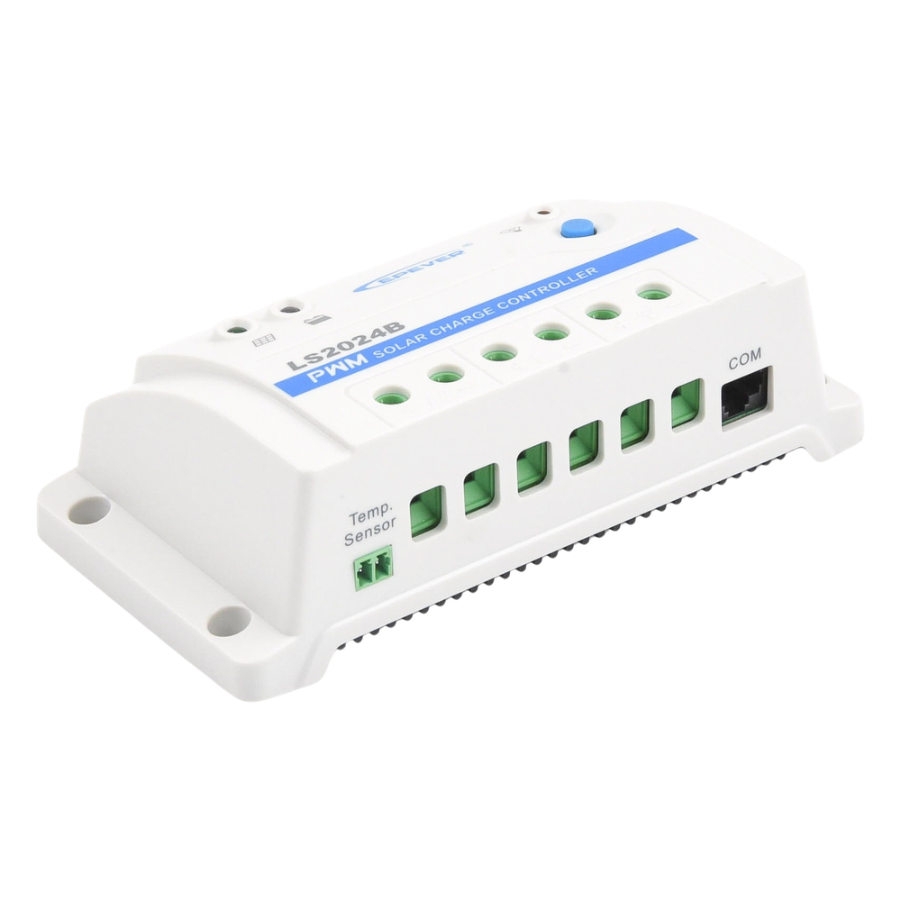 Controlador Solar PWM / 20A / 12/24V / RS-485 / Baterías Gel-AGM-Selladas / Parámetros Configurables