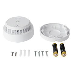 (HikFire) Detector de Humo Óptico Hikvision / Tecnología Avanzada de Detección de Incendios / Alarma Temprana y Fiabilidad Certificada / Soporta Salida de Alarma
